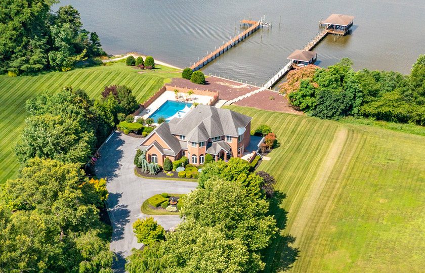 Calvert County waterfront homes on the Patuxent River