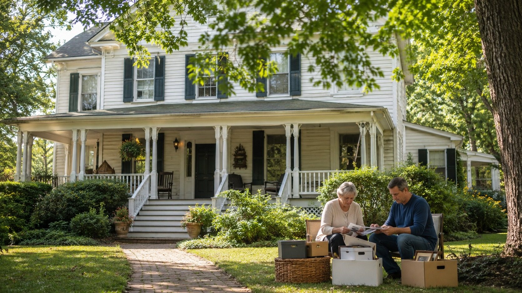 A traditional Huntingtown Calvert County Maryland family home being sold after being inherited