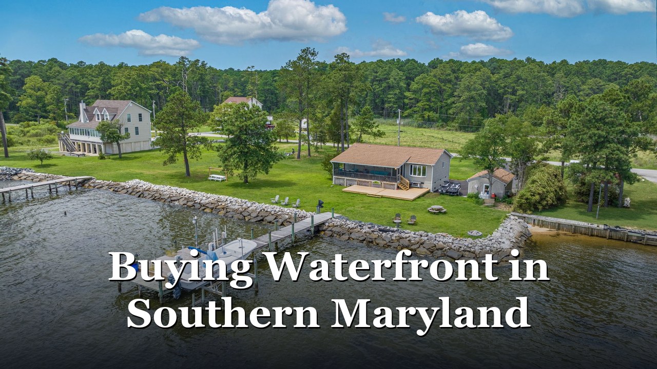 A Southern Maryland waterfront home with a private pier on a tidal creek.